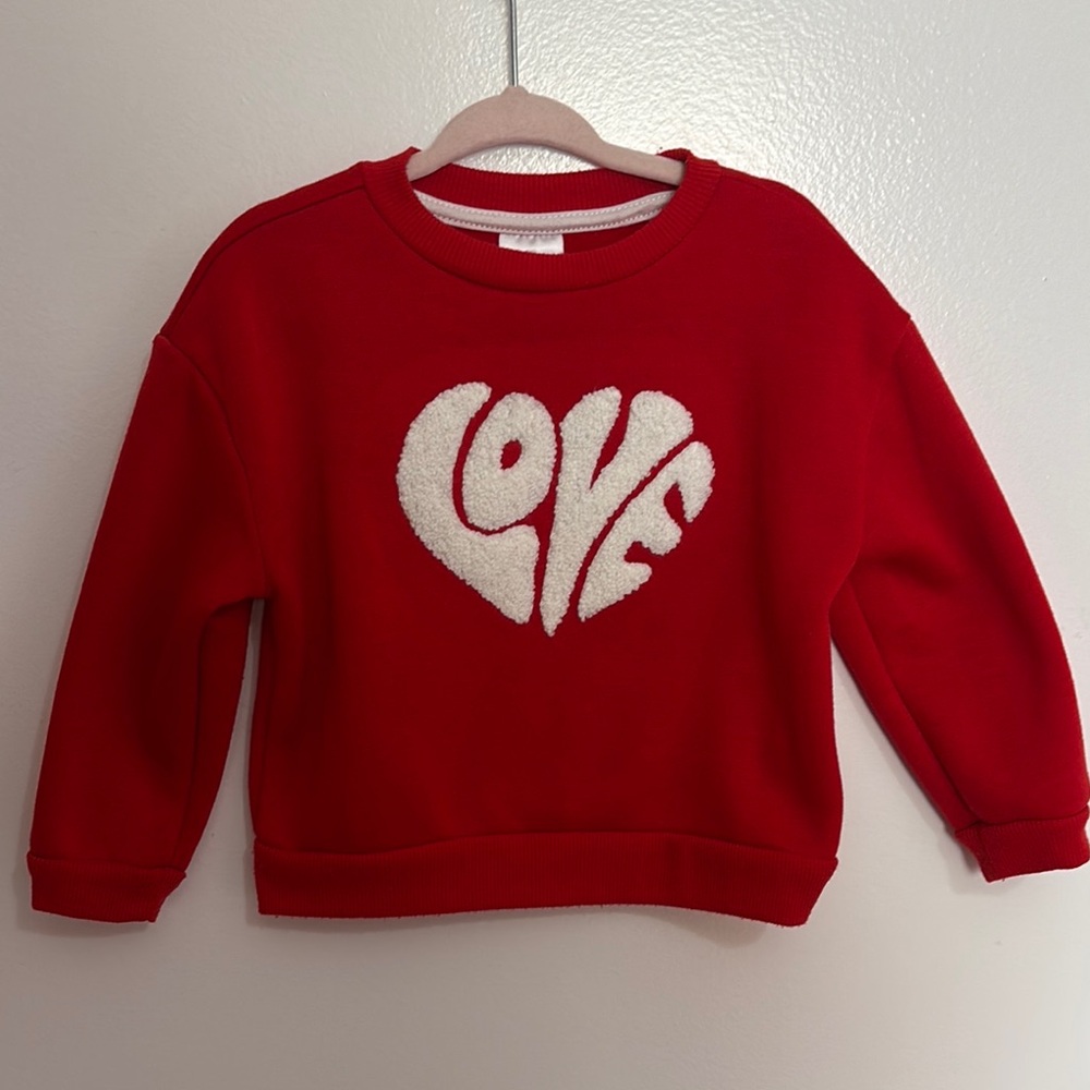 18m Love Sweatshirt (ONLY WORE ONCE)